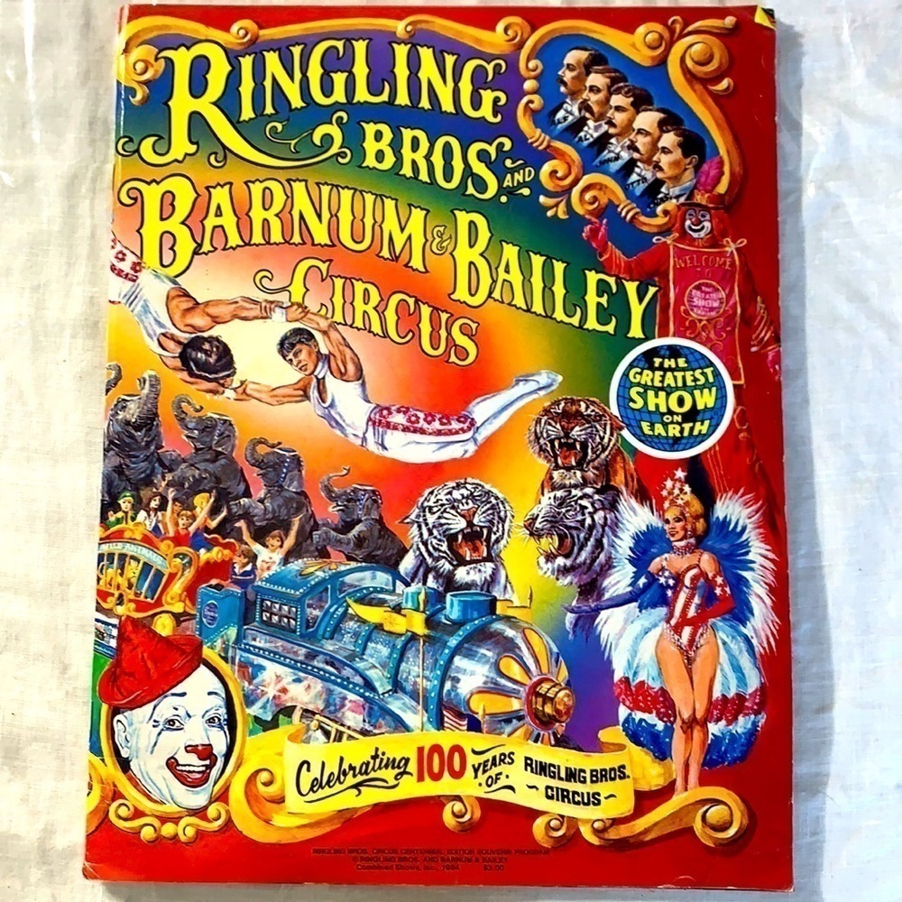 Vintage Ringling Brothers and Barnum and Bailey Circus program 1984 program
